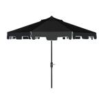 Black and White Trim Market Umbrella