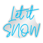 Let It Snow (Single) – Blue LED Neon