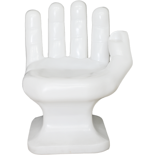 White Hand Chair