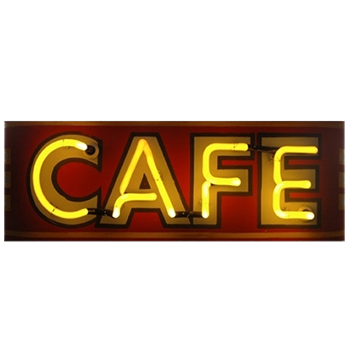 Neon Cafe Sign