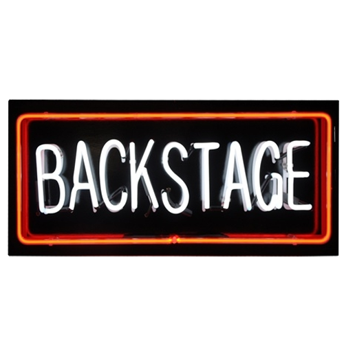 Backstage Neon Sign