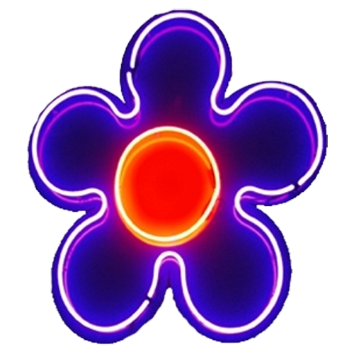Purple Flower LED Neon