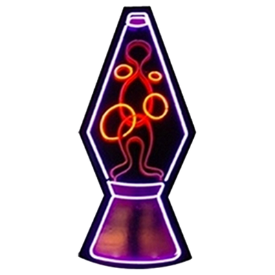 Purple Oversized Neon Lava Lamp