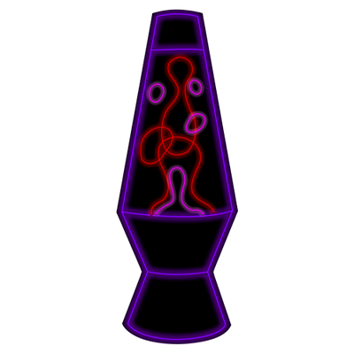 Oversized Lava Lamp LED Neon - Purple