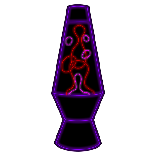 Oversized Lava Lamp LED Neon - Purple