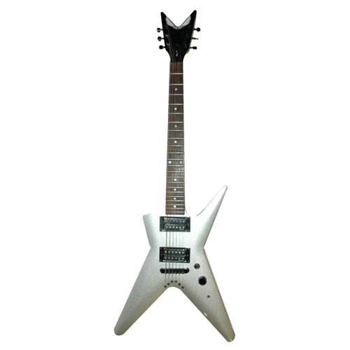 Silver Heavy Metal Guitar