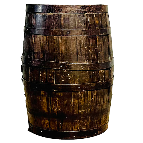 Large Whiskey Barrel