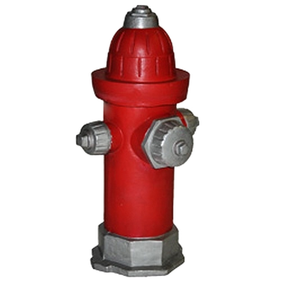 Fire Hydrant - Red & Silver