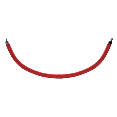 Red Rope with Chrome Ends