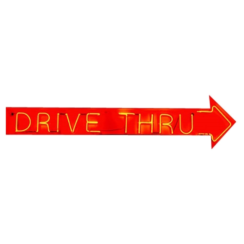 Drive Thru Neon Sign