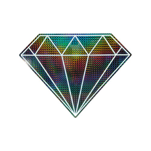 Small Diamond - White LED Neon
