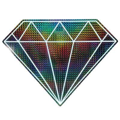 Large Diamond - White LED Neon