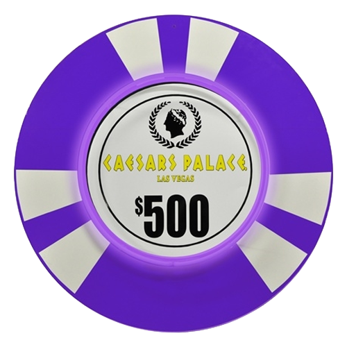Large Playing Chip Neon - Purple