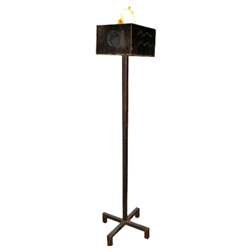 Faux Fire Tiki Torch