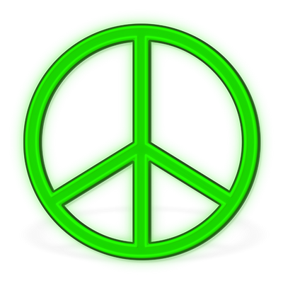 Peace Sign LED Neon