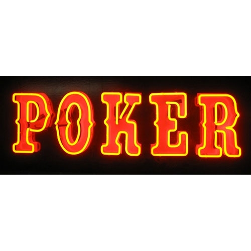 Poker Neon Sign