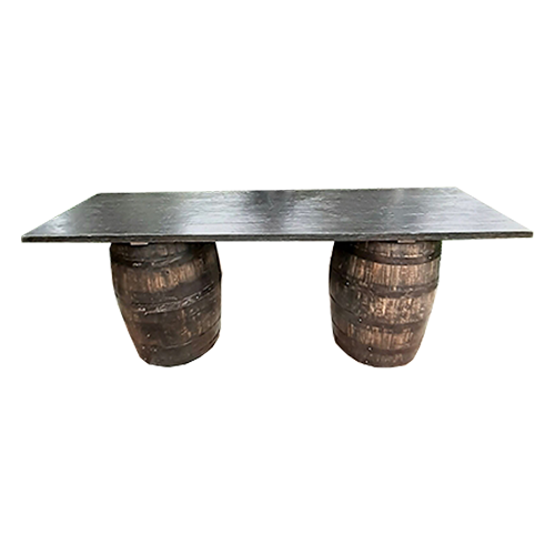Whiskey Barrel Communal Table
