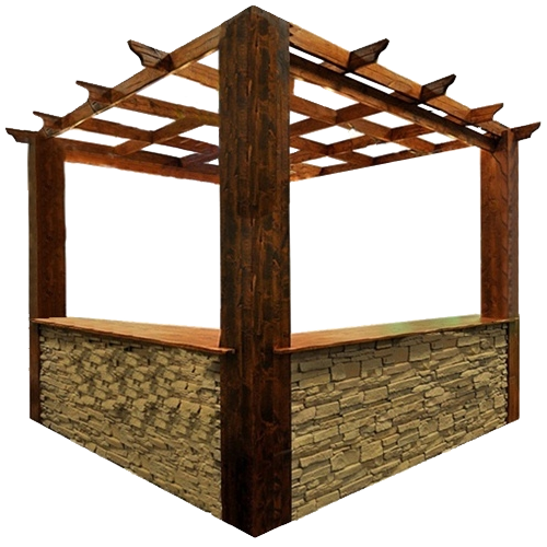 Four Sided Natural Bar