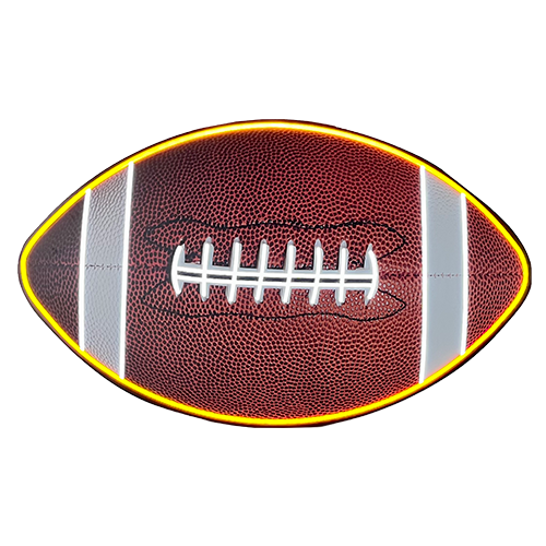 Oversized Football LED Neon