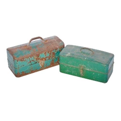 Set of (2) Vintage Fishing Tackle Boxes