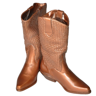 Pair of Bronze Cowboy Boots