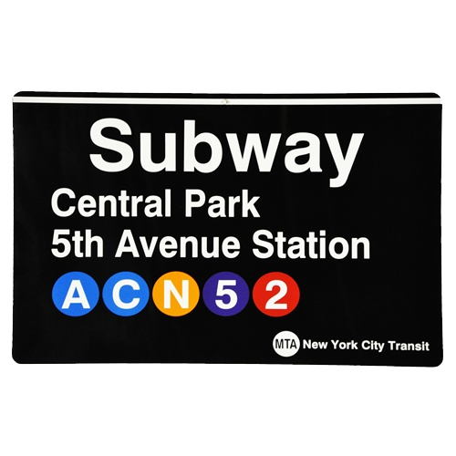 New York Sub Sign - Central Park