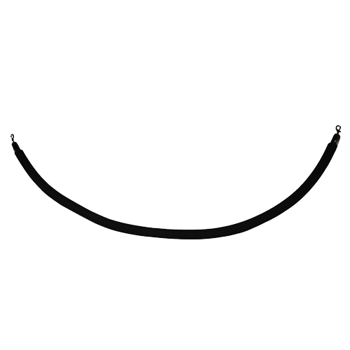 Black Rope with Chrome Ends