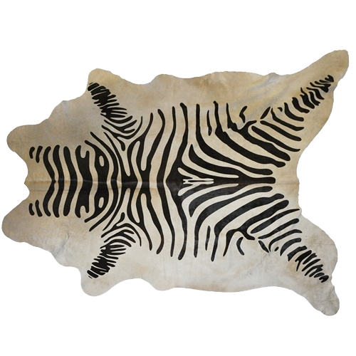 Faux Zebra Rug