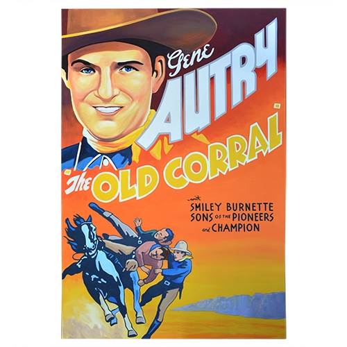 Oversized Western Movie Poster - Gene Autry