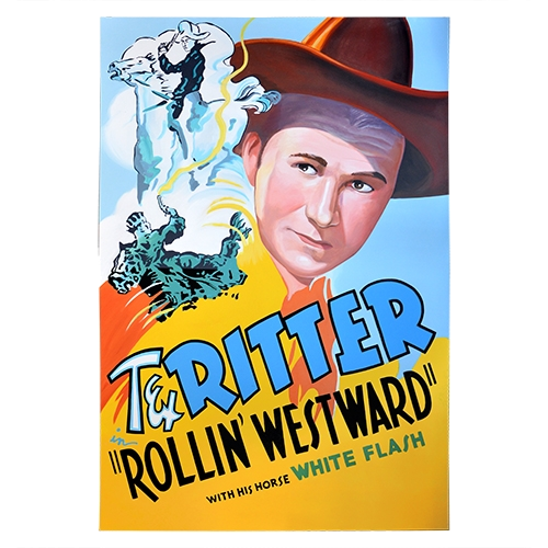 Oversized Western Movie Poster - Tex Ritter