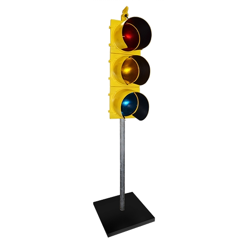 Large Yellow Traffic Light