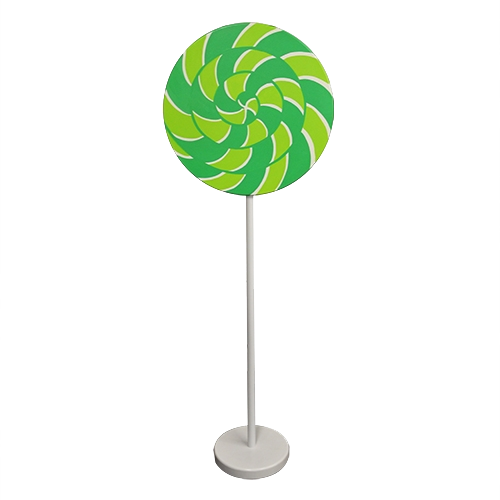 Green and Lime Green Swirl Lollipop Giant Candy