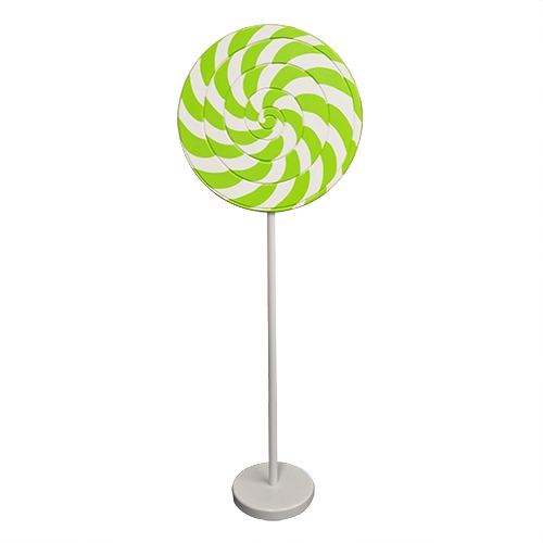 Lime Green Swirl Lollipop Giant Candy