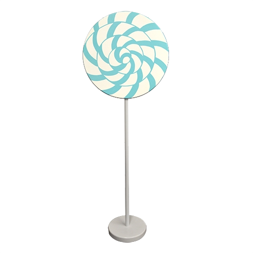 Teal Swirl Lollipop Giant Candy
