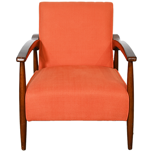 Orange Mid-Century Modern Chair