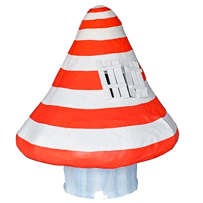 Large Magic Mushroom Orange