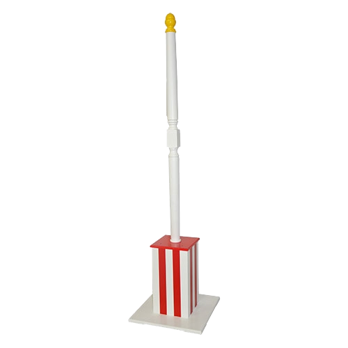 Carnival Pole - Red & White