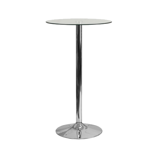 Glass Top Highboy Table