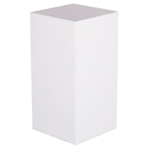White Acrylic Pedestal 12" x 12" x 24"