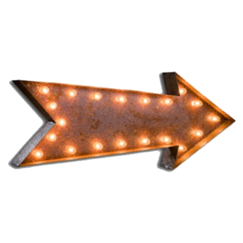 Vintage Arrow Marquee