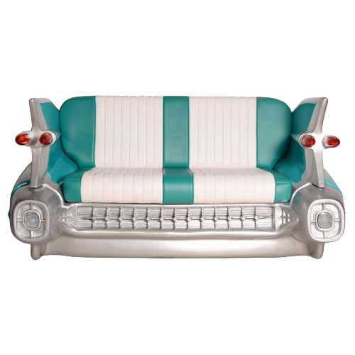 Aqua Cadillac Sofa