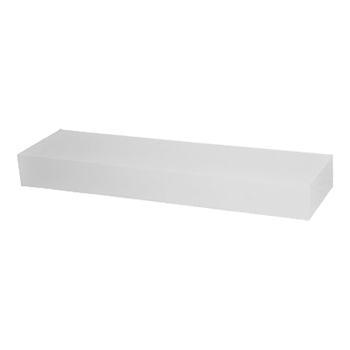 White Acrylic Riser 36" Long