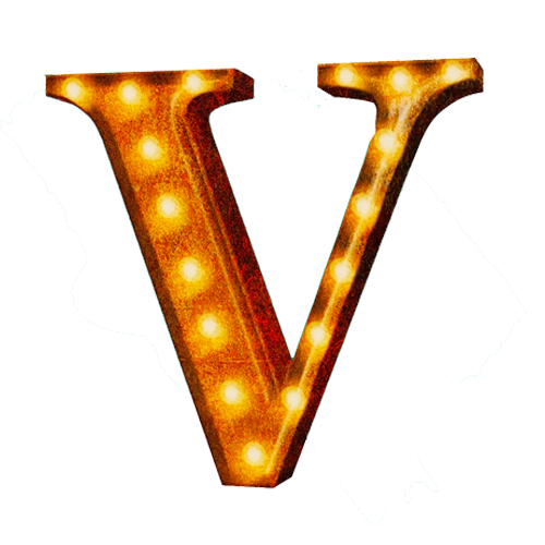 Vintage Marquee Letter - V