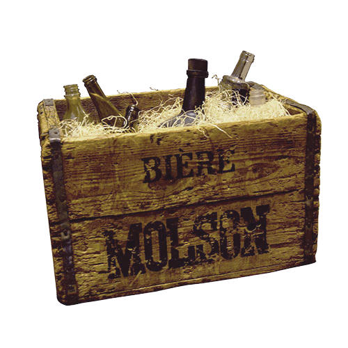 Vintage Crate with Bottles