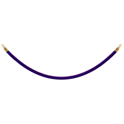 Navy Rope with Brass Ends
