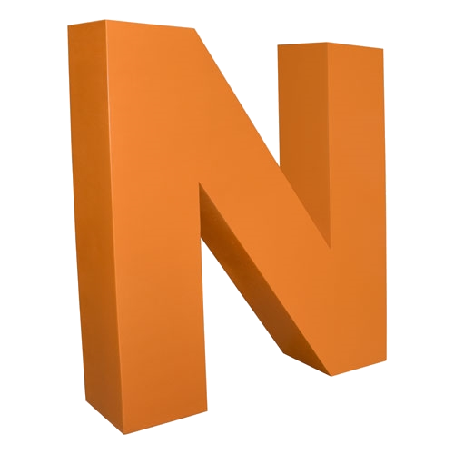 Oversized Letter N