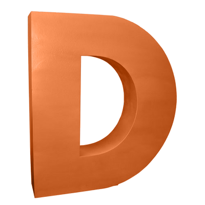 Oversized Letter D