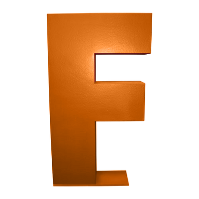 Oversized Letter F