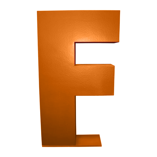 Oversized Letter F