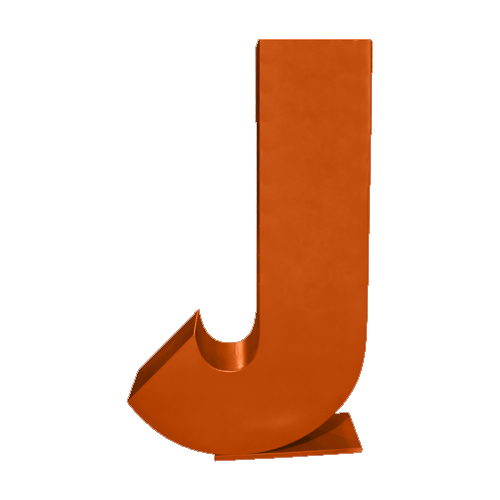 Oversized Letter J